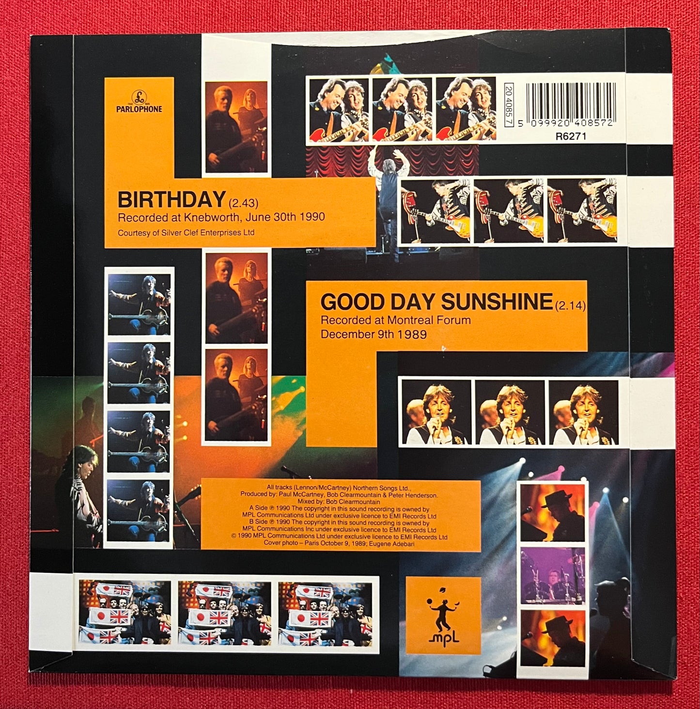 The Beatles (Paul McCartney) - Birthday 7” 45 RPM Record 1990 OG / UK Pressing