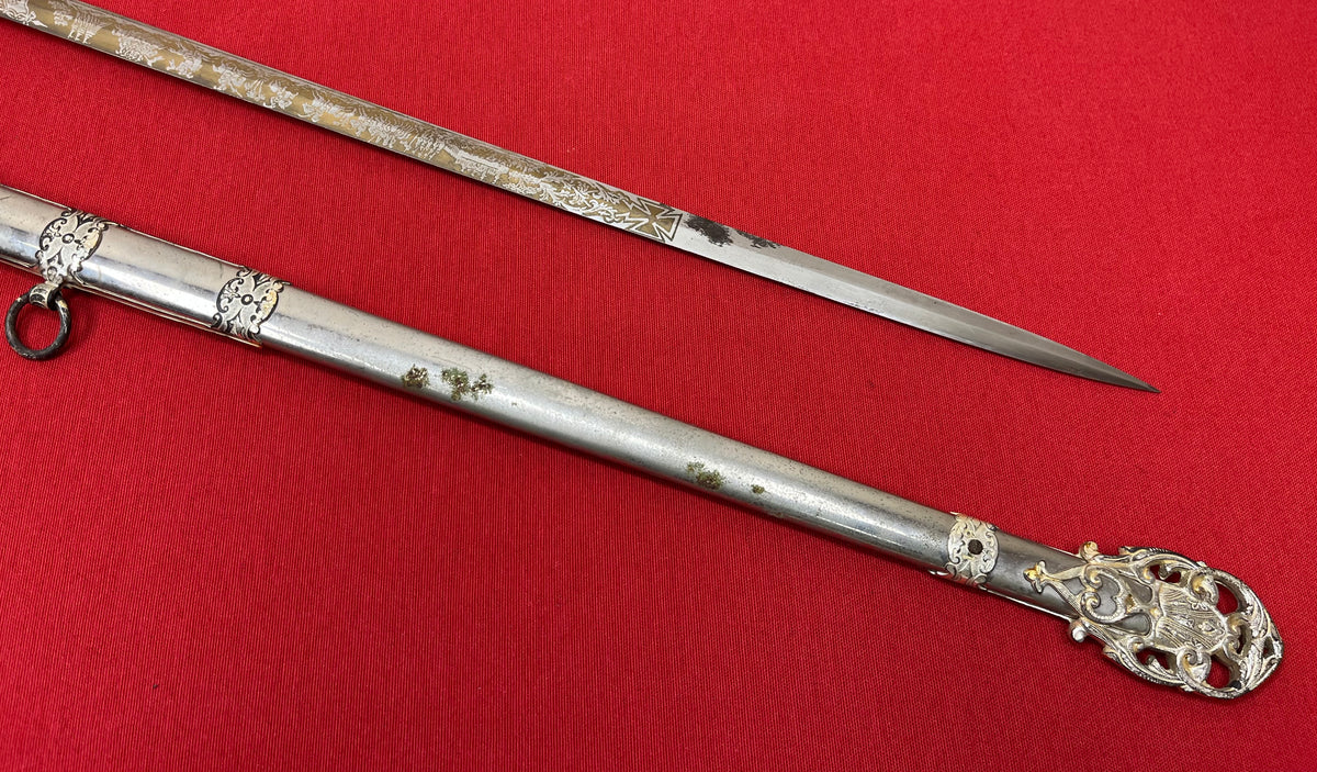 C. 1890 Knights Templar Fraternal Order Sword (Named & Engraved) by M.C. Lilley