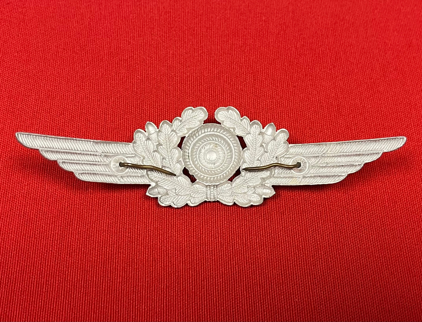 Authentic WWII German Luftwaffe (Airforce) Visor Cap Wreath & Cockade D.R.G.M