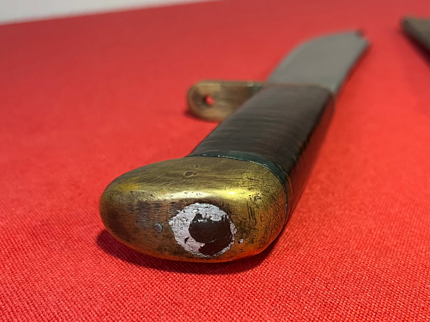 WW2 U.S Fighting Knife "Bowie Style" Theater Made with Named Scabbard