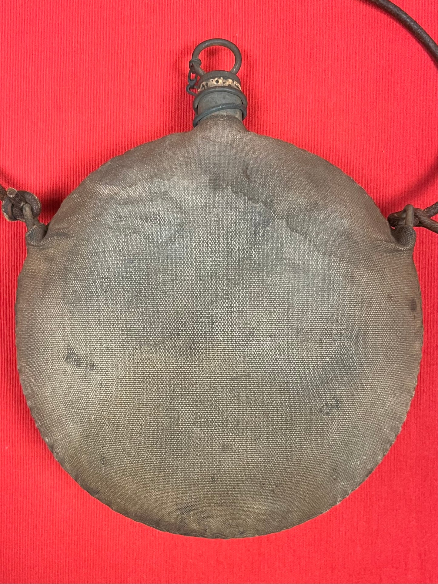 Original U.S. Indian Wars M1878 Canteen & Leather Shoulder Strap