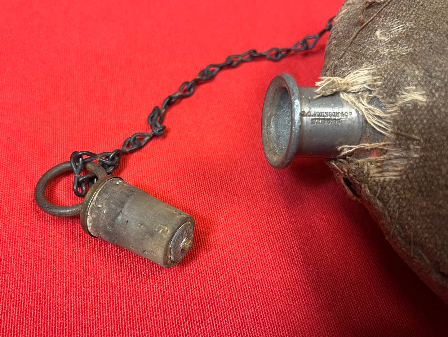 Scarce U.S. Civil War Era Canteen by J.C. Johnson & Co ONLY 1,000 Made