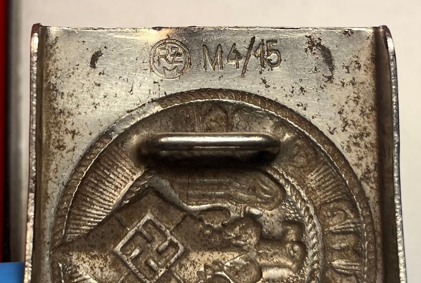 Original German WWII HJ (Hitler Youth) Belt Buckle - Marked RZM M4/45