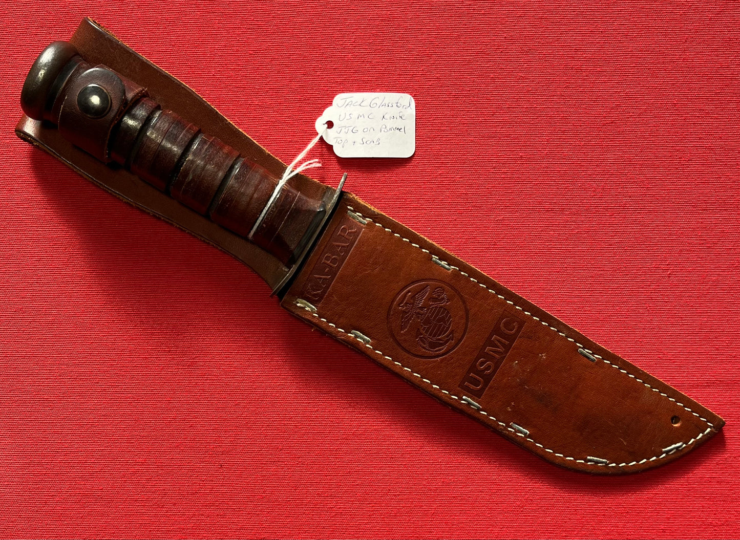 KA-BAR USMC MK2 Fighting / Survival Knife (Veteran Owned) Named- Post War Piece