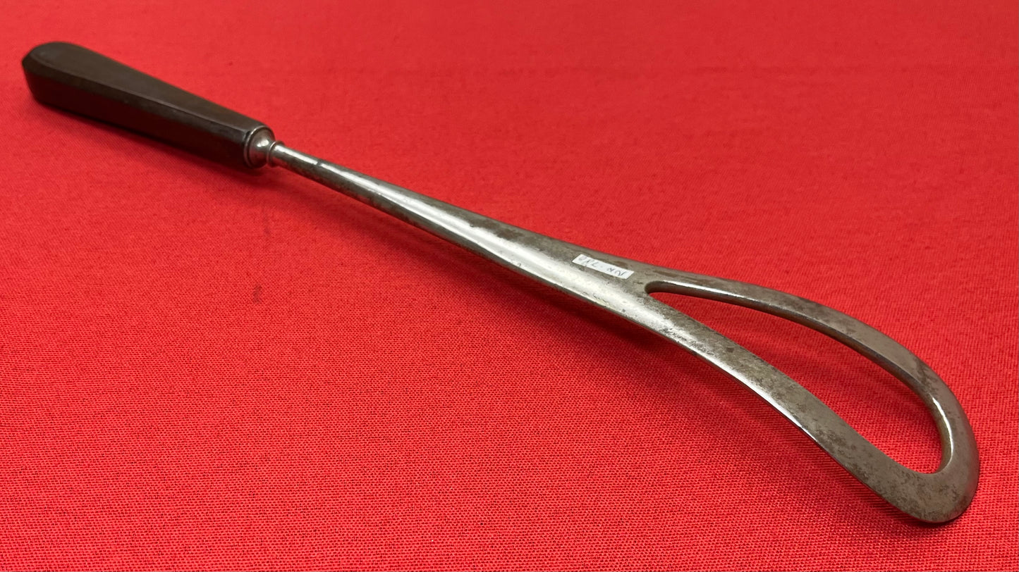 1800’s Obstetric (Birthing) Vectis W/ Ebony Handle-Antique Medical Equipment #44