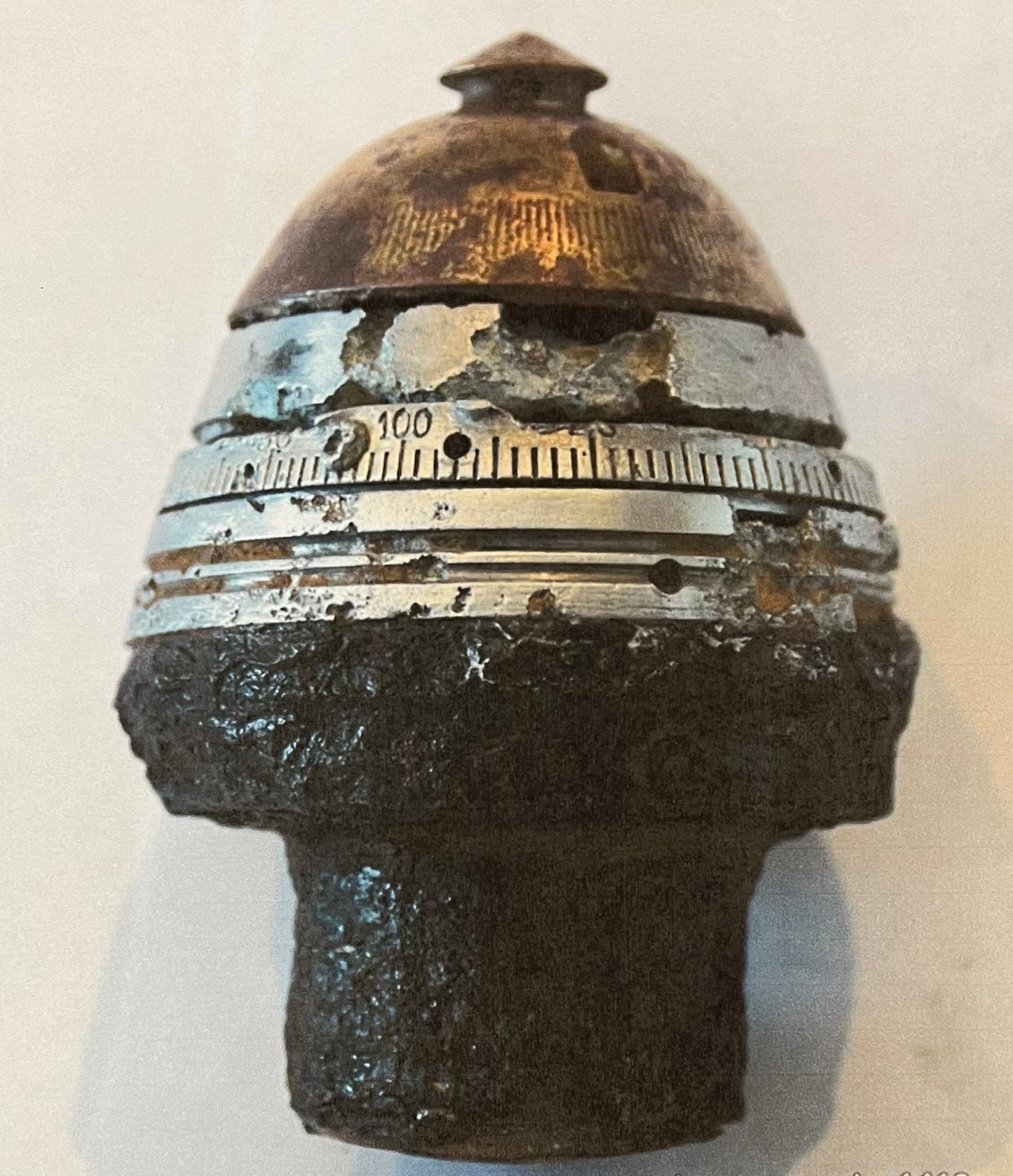 WW1 Russian 76mm Artillery Shell Projectile Time Fuse - Relic