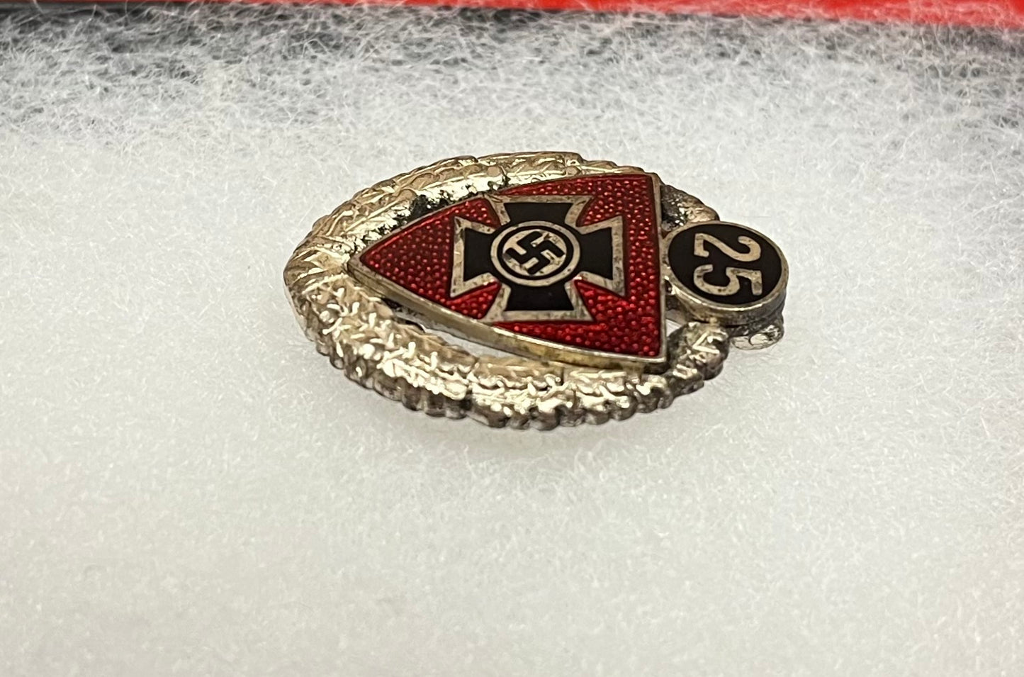 Authentic WWII German NSRKB 25 YEAR MEMBERSHIP PIN (MITGLIEDNADEL)