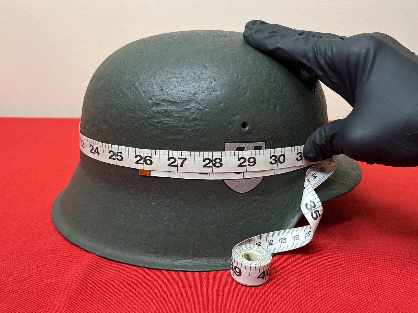 Original WWII M1940 German Army Helmet Relic W/ Added Insignia