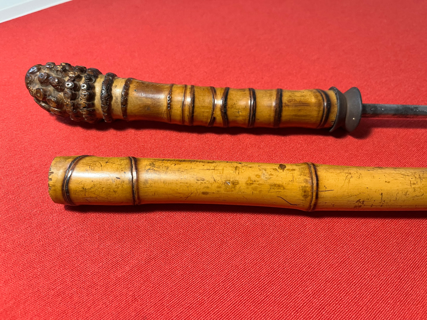 Original 19th Century Bamboo Sword Cane / Swordstick - Swagger Stick