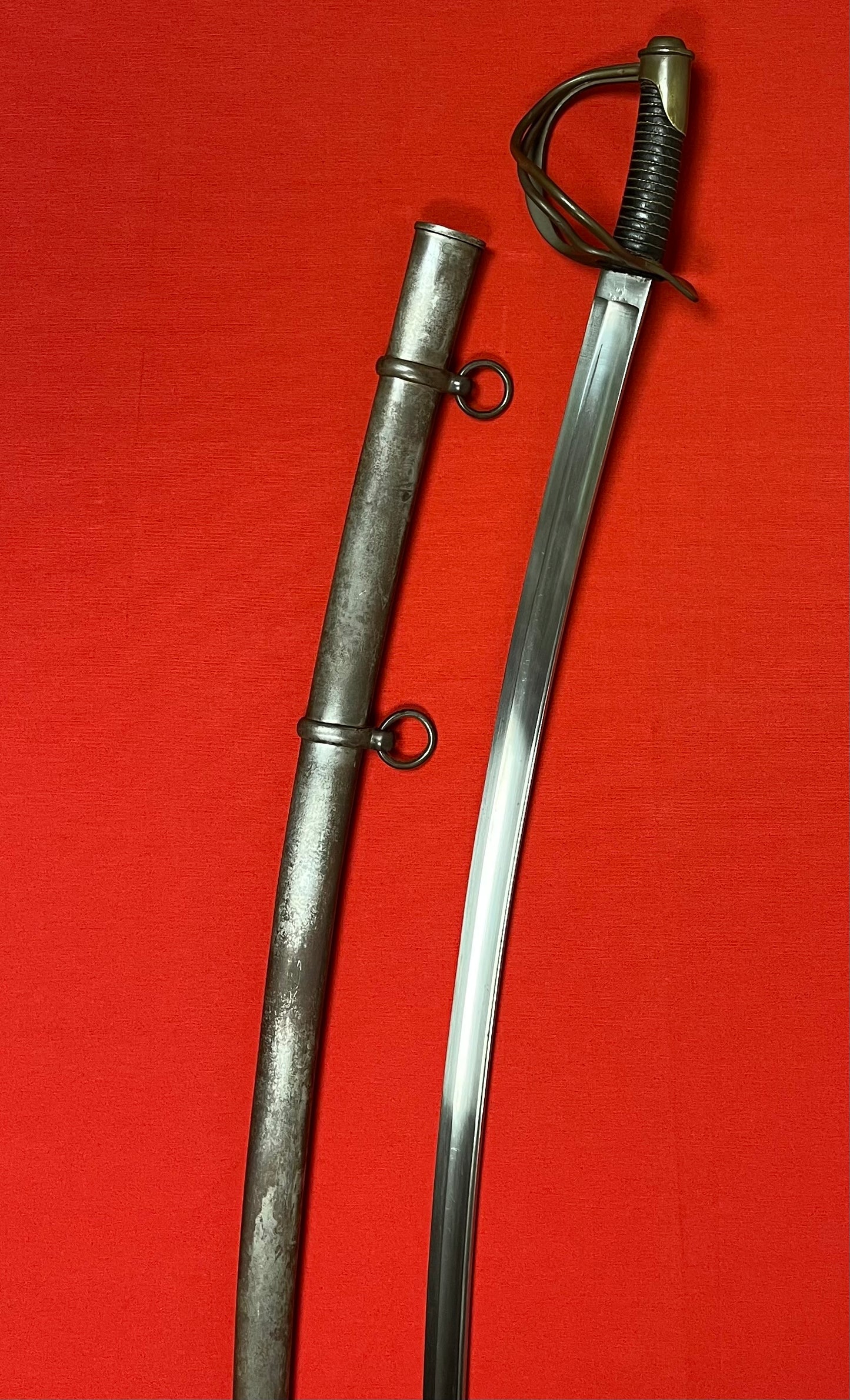 Authentic M1840 U.S. Civil War "Wrist Breaker" Heavy Cavalry Saber/Sword by W. Clauberg Solingen