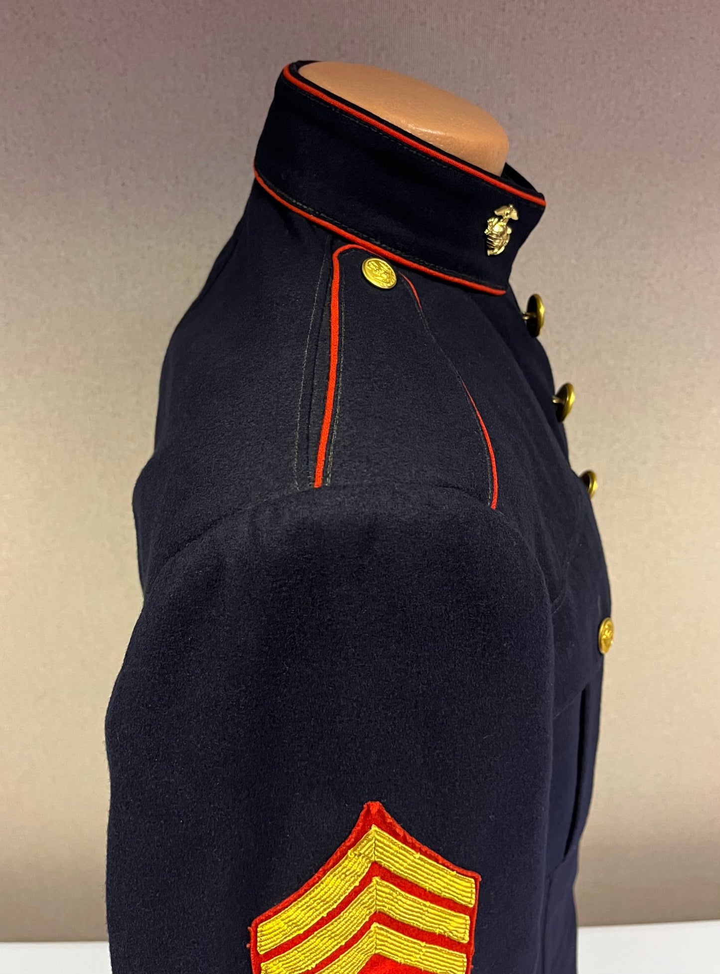 USMC Marine Corps Dress Blues Uniform Grouping (WW2 through Vietnam)