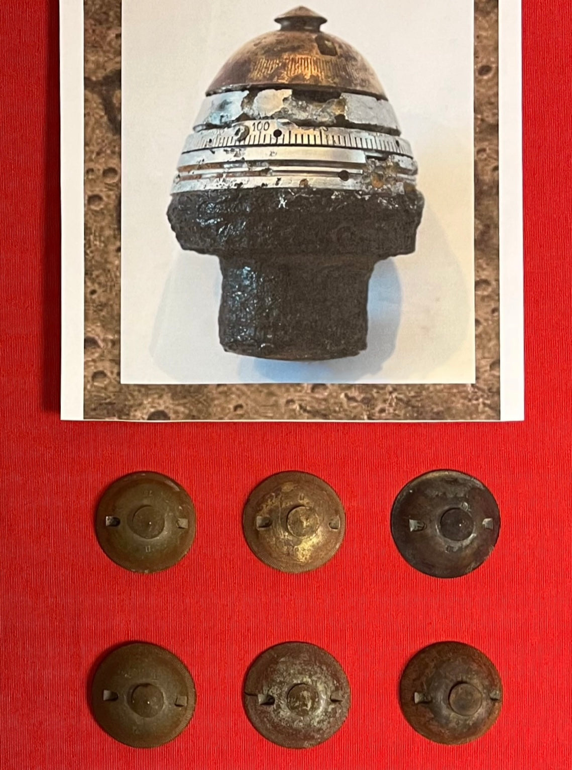 WW1 Russian 76mm Artillery Shell Projectile Time Fuse - Relic