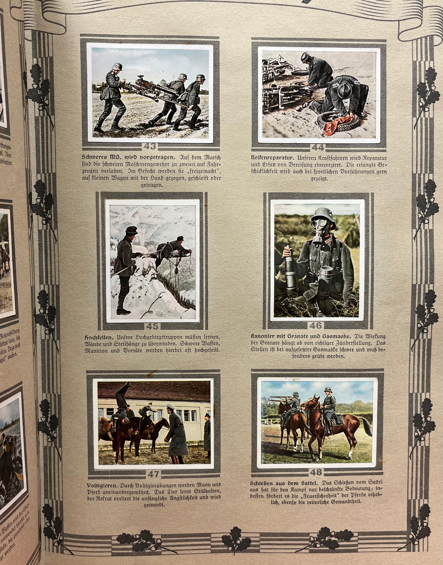 WW2 Era German Cigarette Card Album ‘Die Deutsche Wehrmacht’ 1936