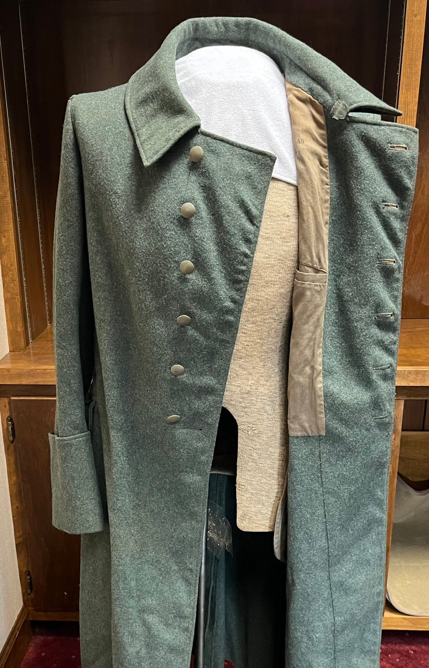 Authentic WW2 German (Greatcoat) Trench Coat Maker - Rossio & Co. Dresden 1943