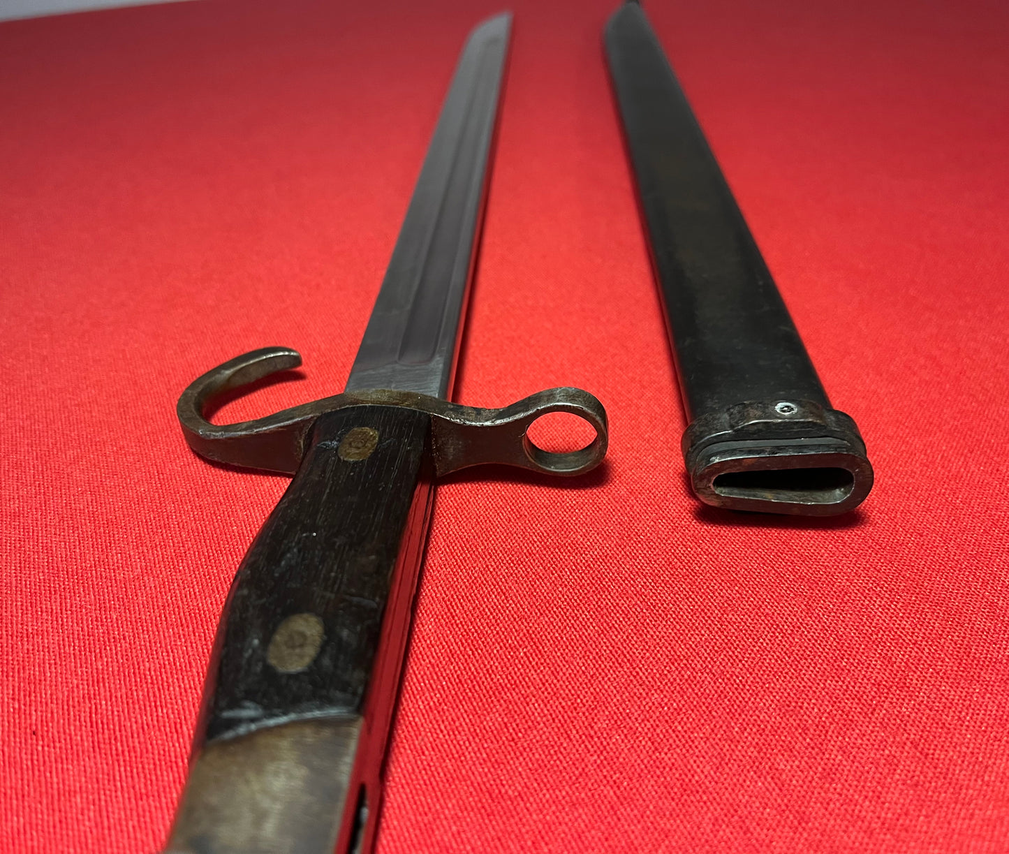 WW2 Japanese Arisaka Type 30 Bayonet & Scabbard / NAGOYA Arsenal Supervision