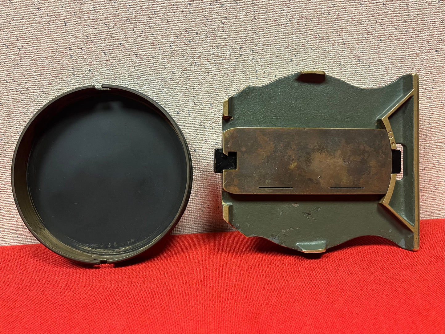 WWI German Artillery Field Compass C.P Goerz Berlin Fussartillerie Brass BR7100