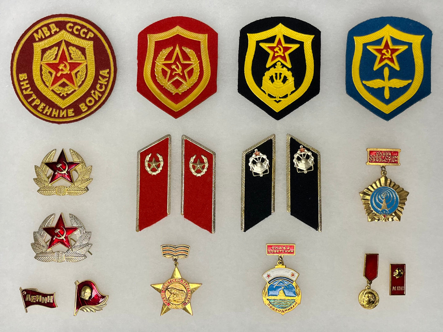 Cold War Russian Soviet Military Patch & Badge Lot - U.S.S.R
