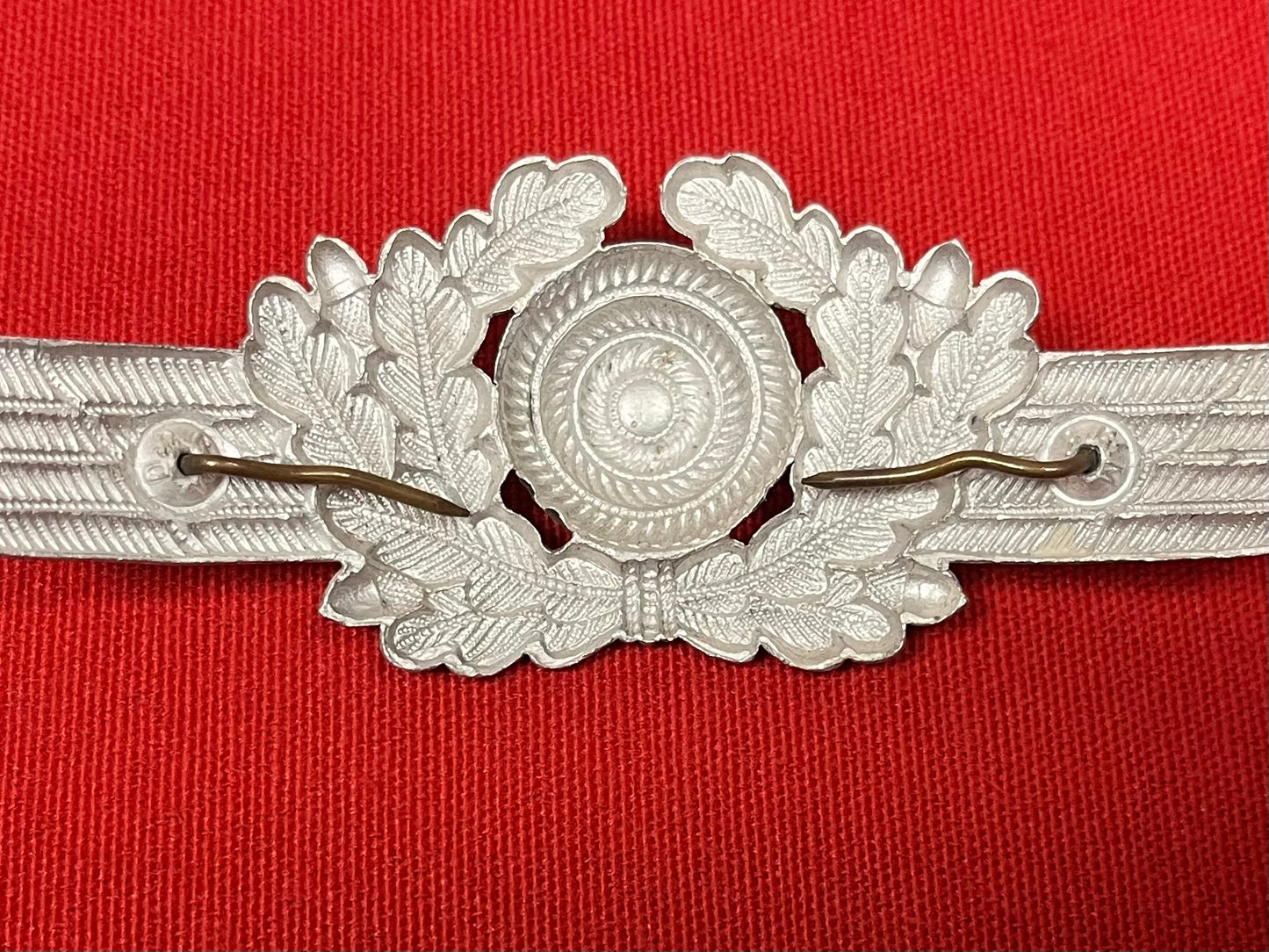 Authentic WWII German Luftwaffe (Airforce) Visor Cap Wreath & Cockade D.R.G.M