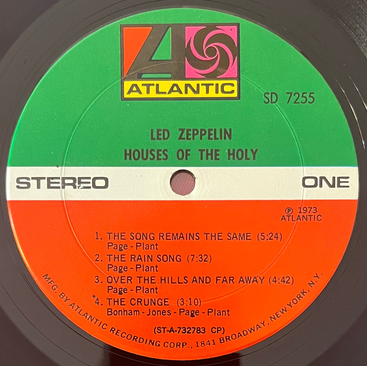 Led Zeppelin- Houses Of The Holy / Vinyl Record LP OG 1973 SD-7255