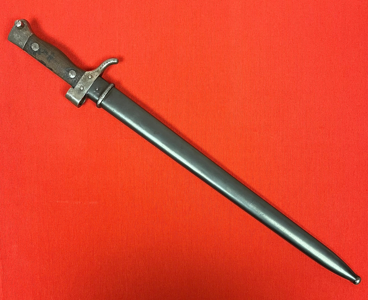 WW1 FRENCH M1892 MANNLICHER BERTHIER BAYONET & SCABBARD