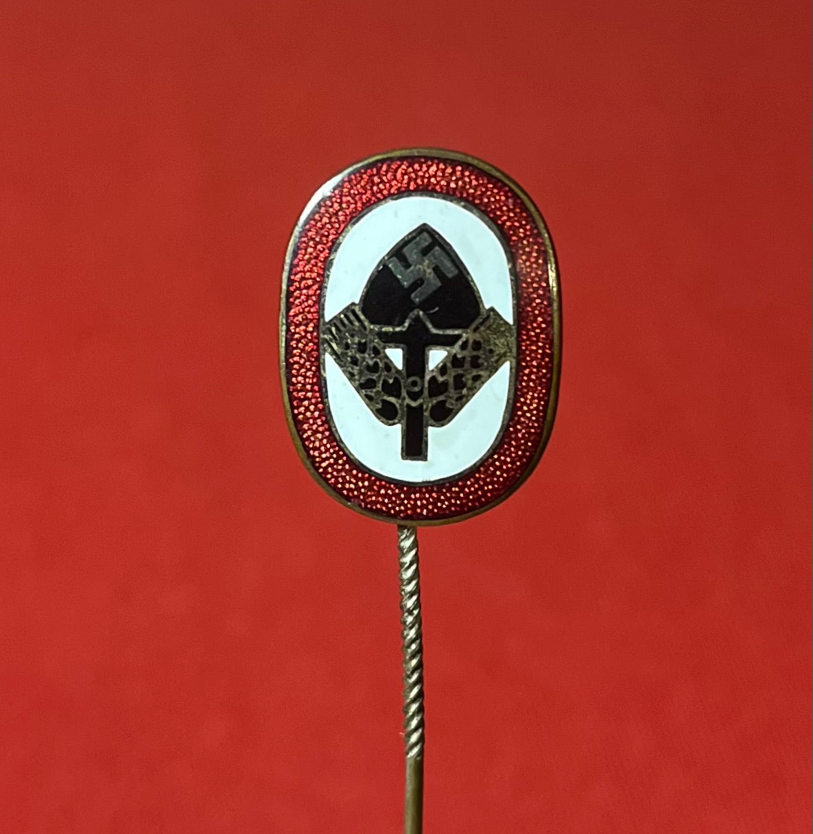 Authentic WW2 German RAD Membership Stick Pin / Photos & Patch Grouping