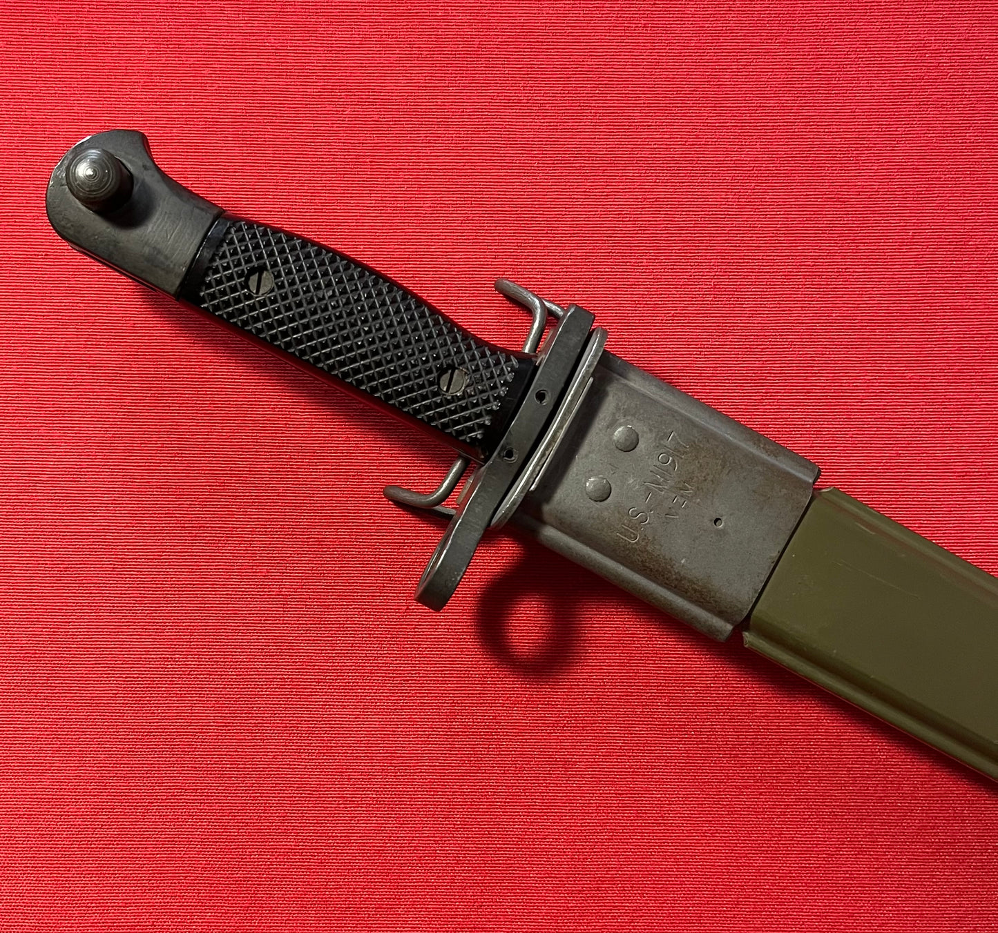 Vietnam Era US M1917 Bayonet by Canadian Arsenals W/ VZM Scabbard Trench Shotgun