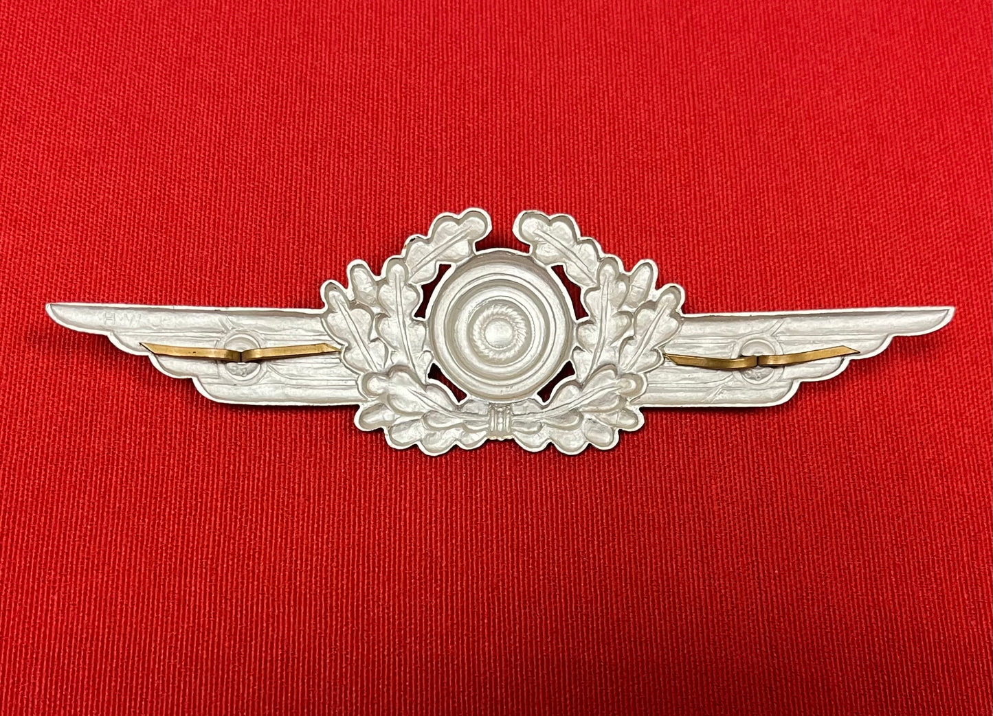 Authentic WWII German Luftwaffe (Airforce) Visor Cap Wreath & Cockade H.W.J. 38