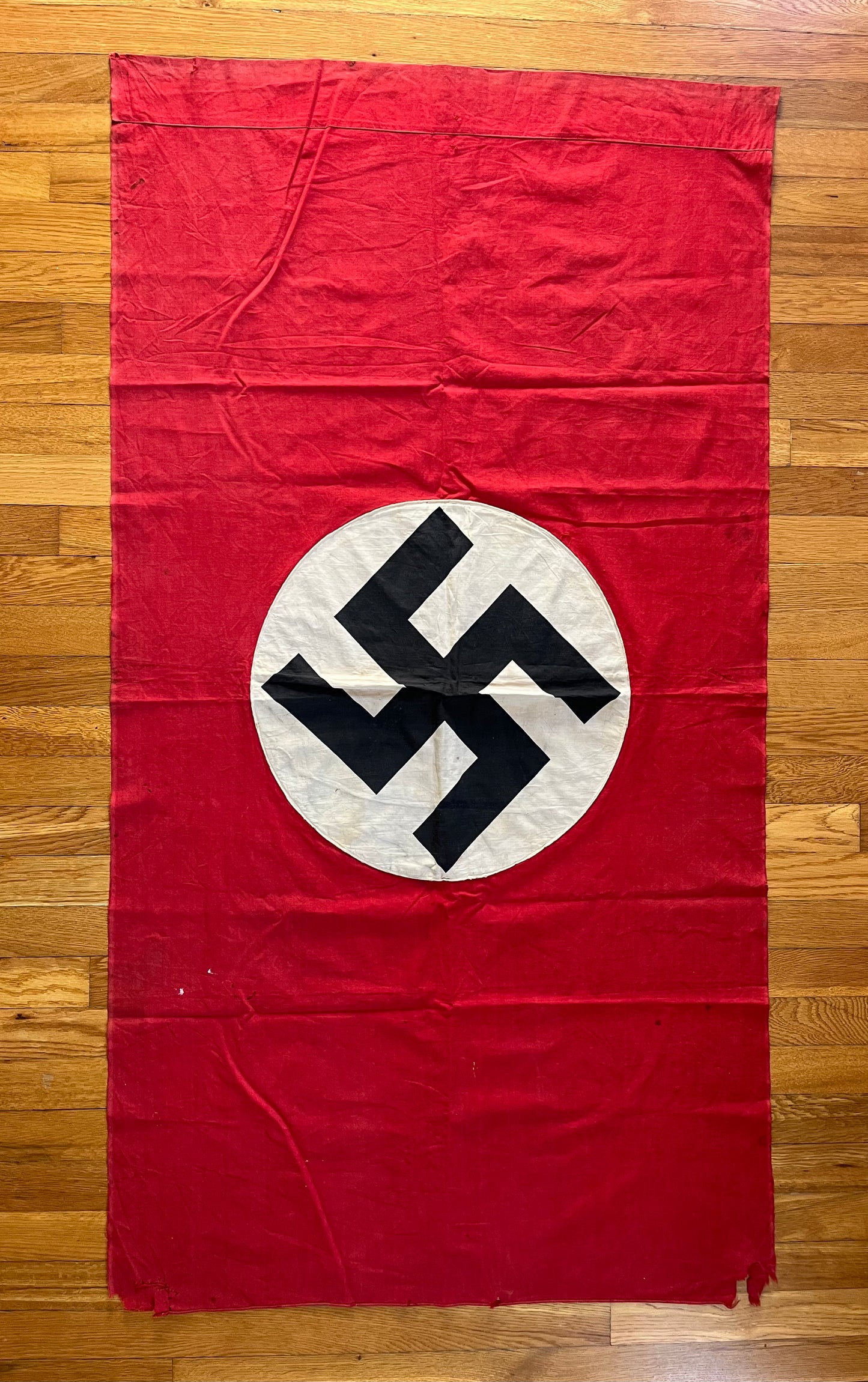 Original WW2 German Flag Banner Type (Large) Double Sided 4 FT 9 IN
