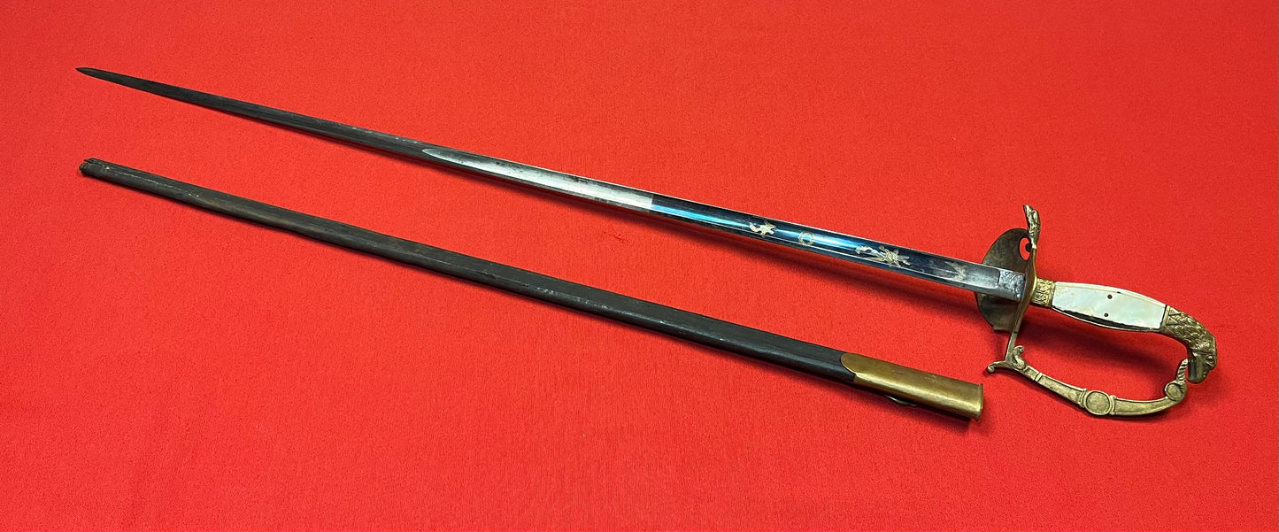 U.S. M1830 Officer's Eagle Head Pommel Sword P. Knecht