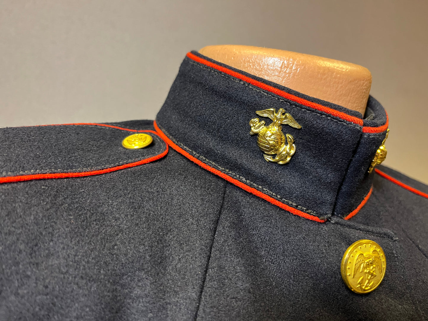 USMC Marine Corps Dress Blues Uniform Grouping (WW2 through Vietnam)