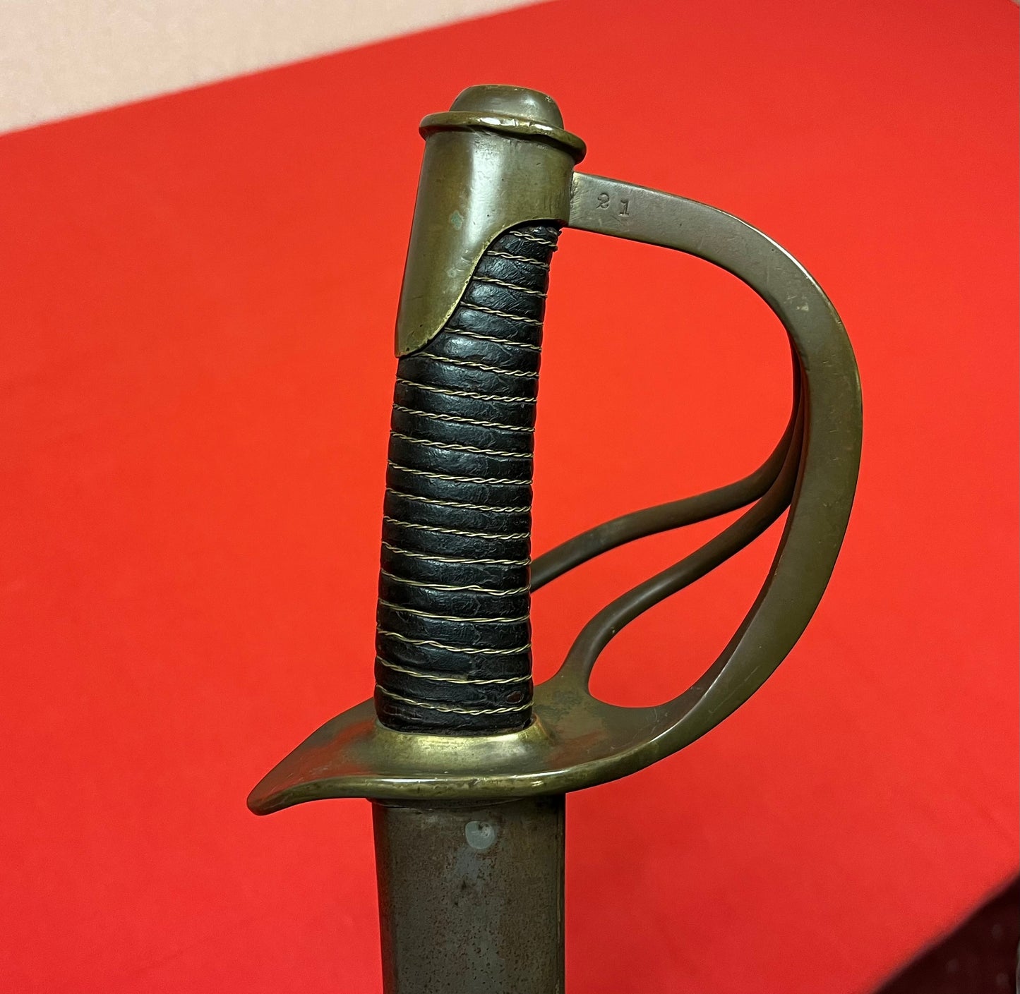 Authentic M1840 U.S. Civil War "Wrist Breaker" Heavy Cavalry Saber/Sword by W. Clauberg Solingen