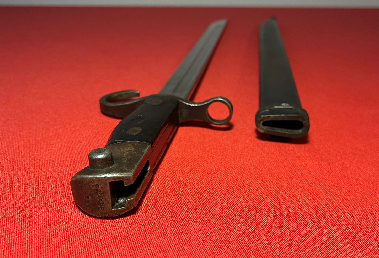 WW2 Japanese Arisaka Type 30 Bayonet & Scabbard / NAGOYA Arsenal Supervision