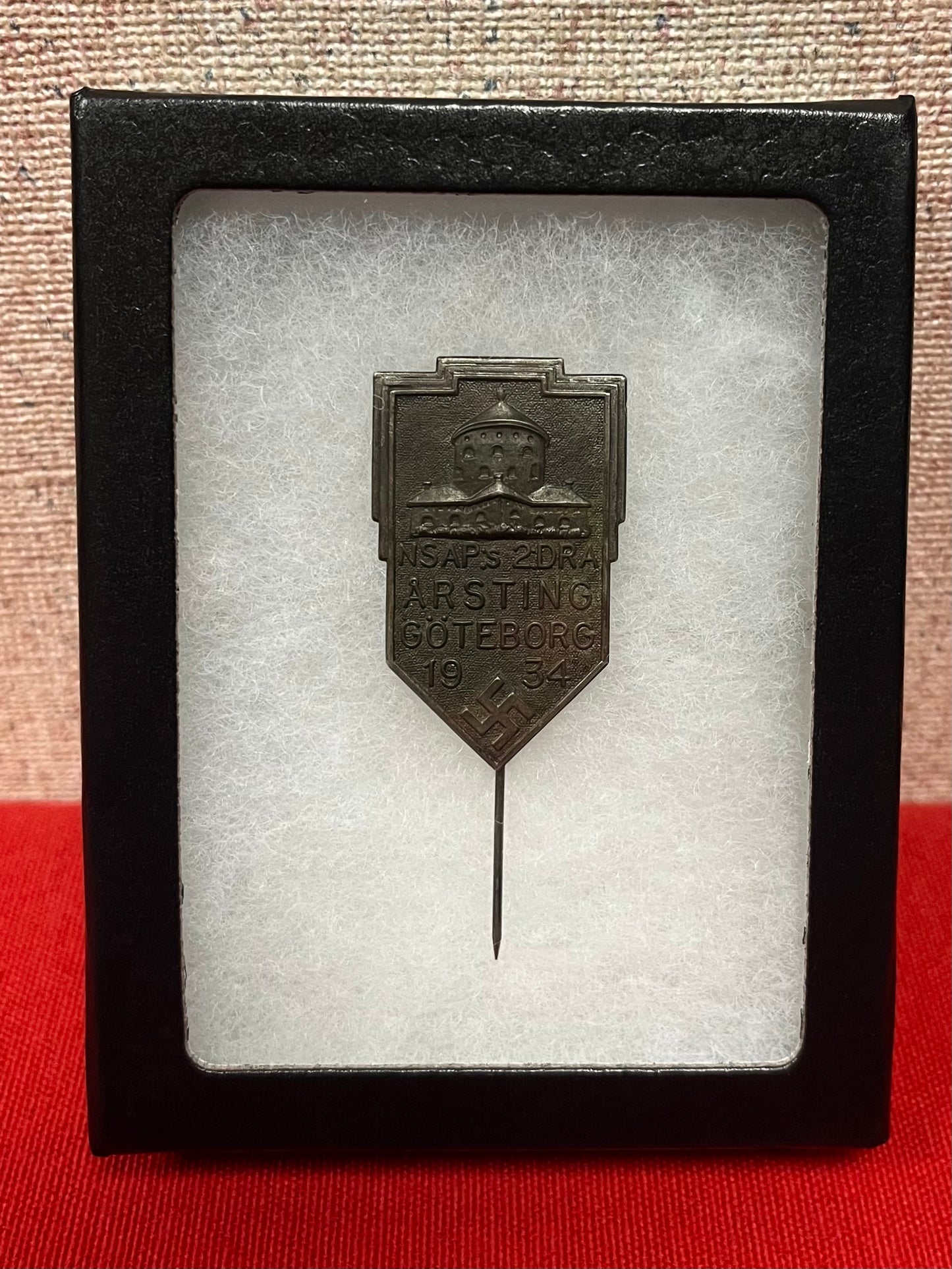 Swedish NSAP National Socialist 1934 ARSTING Rally Stickpin - Scarce