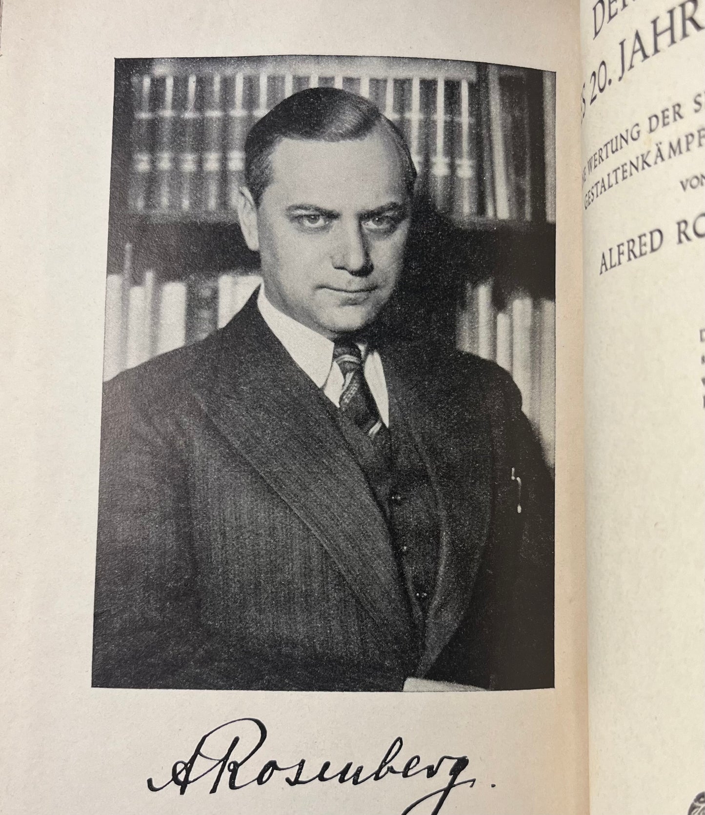 Alfred Rosenberg - Der Mythus 1943 German “War-Time” Issue Book