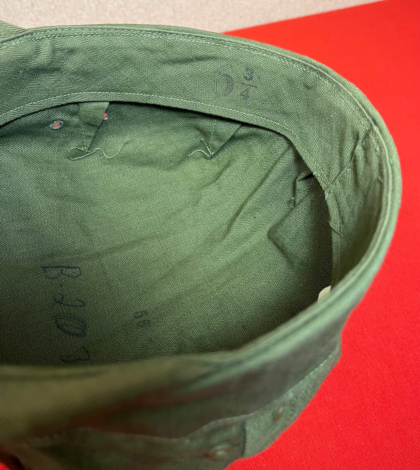 Original U.S. Army Fatique HBT Cap 1945 Pattern
