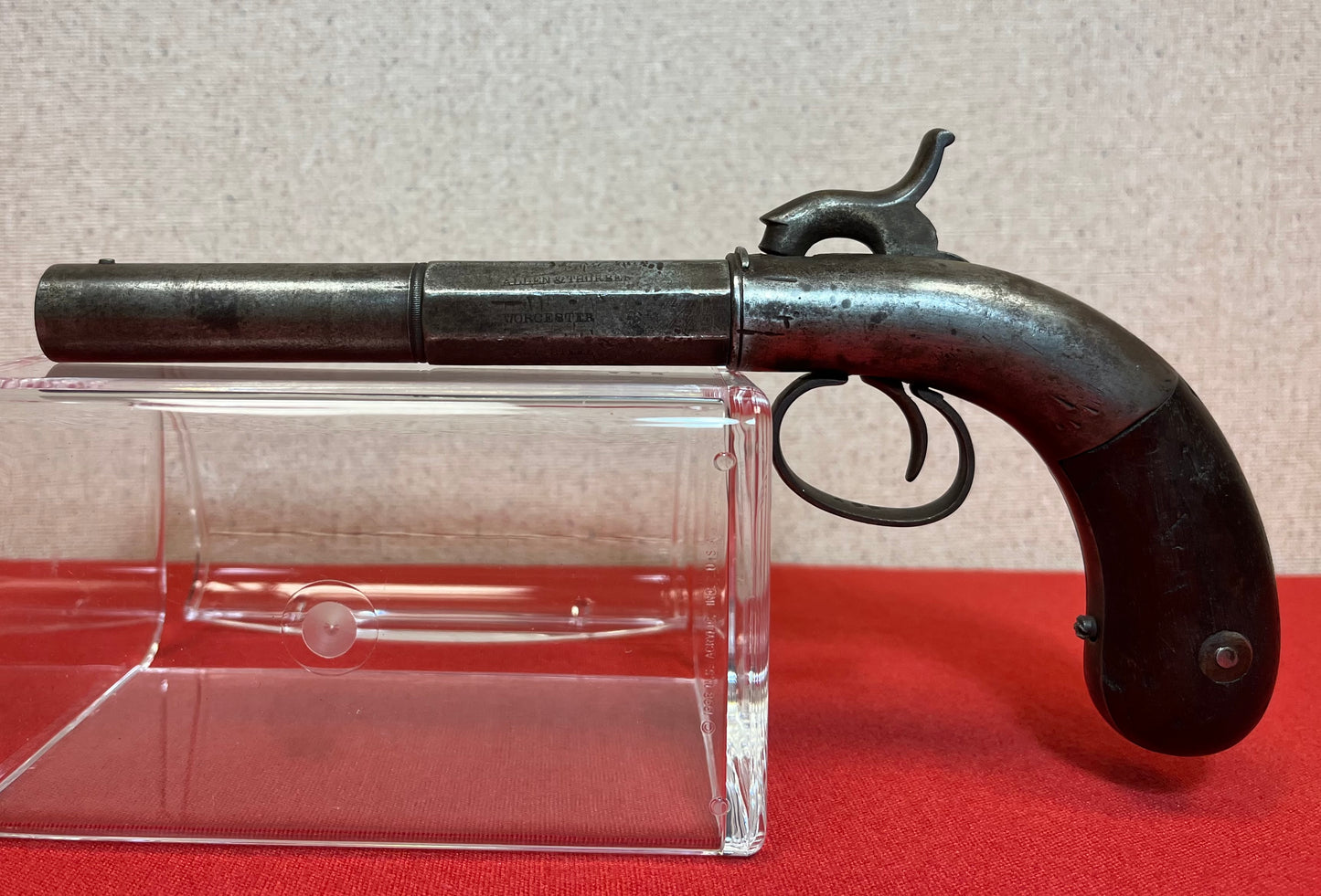 1850’s ALLEN & THURBER PERCUSSION BOOT PISTOL .36 CAL WORCESTER,MA / CIVIL WAR ERA