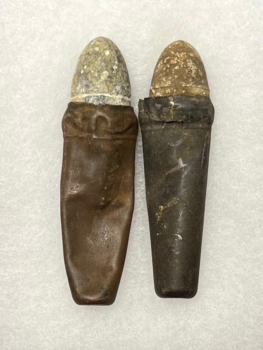 .54 CAL BURNSIDE CARBINE BULLETS IN DISPLAY CASE - CIVIL WAR