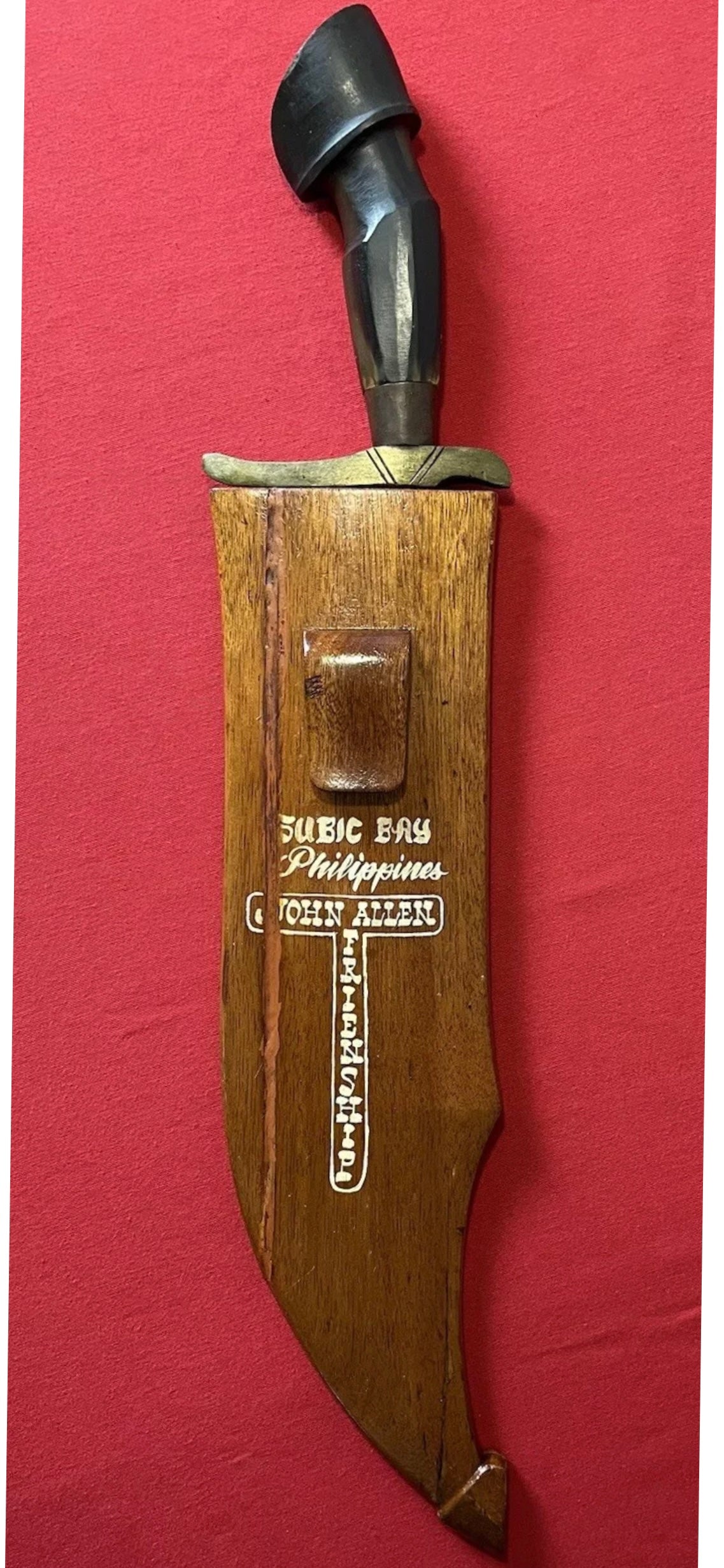 WW2 Philippines Dagger-Machete “Dedicated” by Native Bring-back Theater Made / MASSIVE 2.5 FT