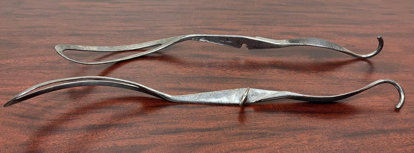C.1848 OBSTETRICAL BIRTHING FORCEPS - ANTIQUE MEDICAL EQUIPMENT (CIVIL WAR ERA)#5