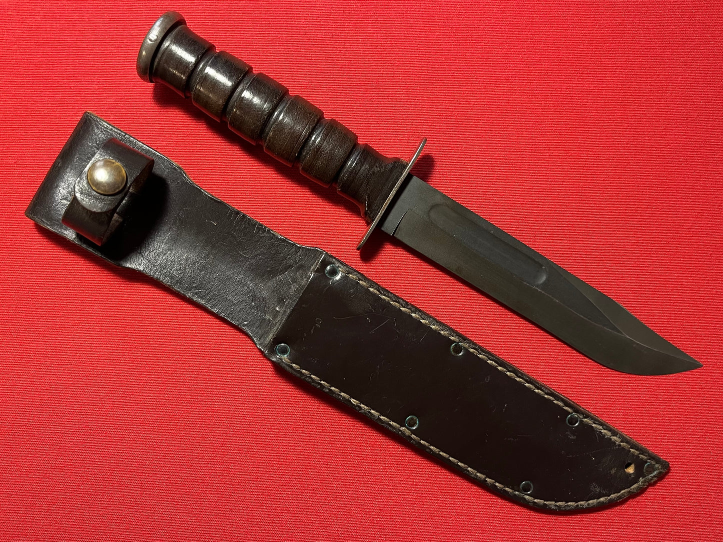 Vietnam Era U.S. CAMILLUS NY MARK 2 Fighting Knife MK2 " ID Number " Engraved