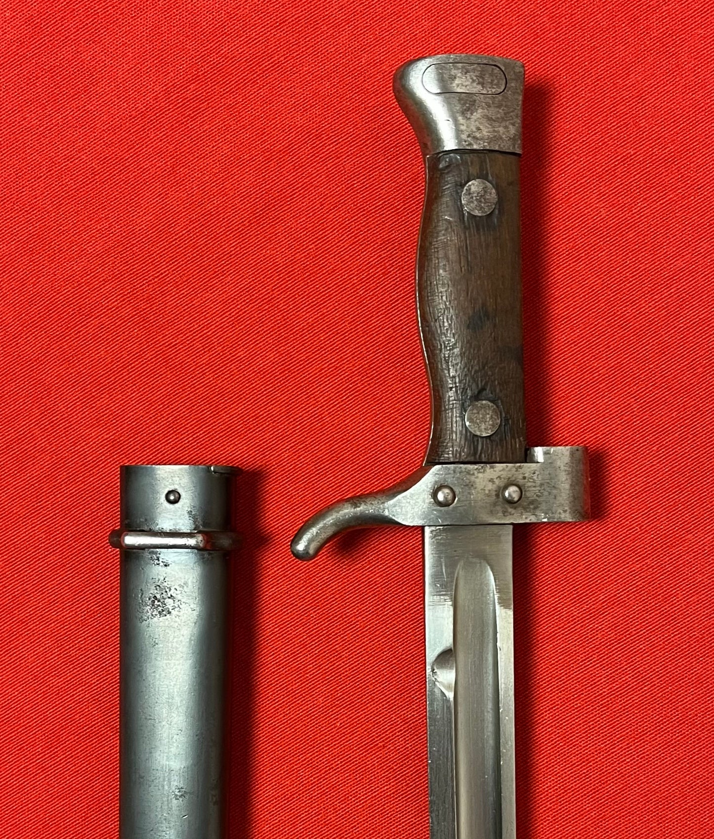 WW1 FRENCH M1892 MANNLICHER BERTHIER BAYONET & SCABBARD