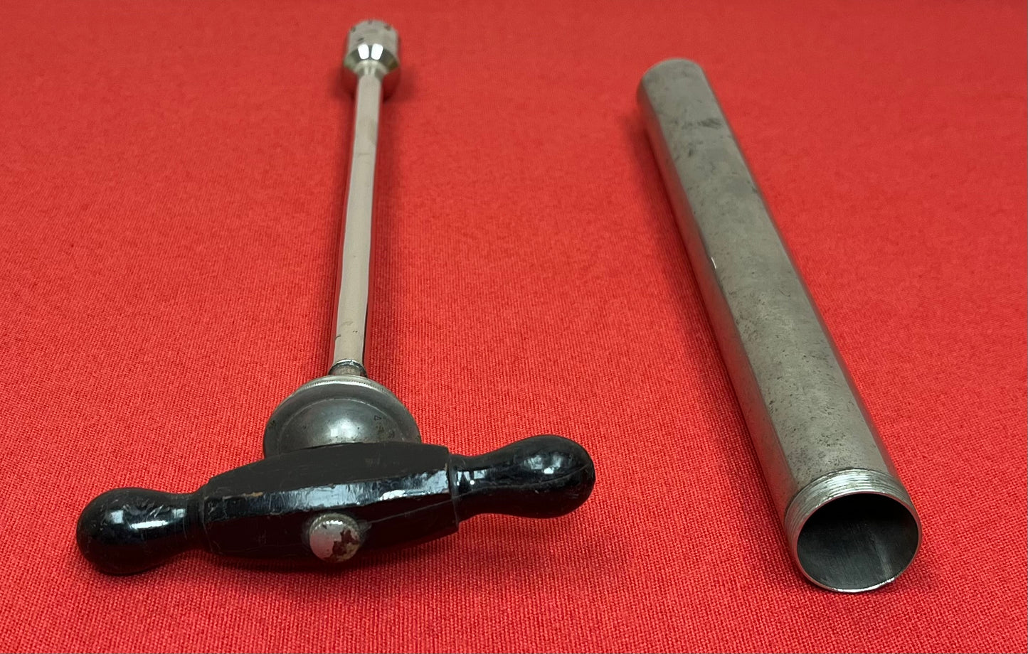 1800’s Obstetric Trephine Trepanning Drill W/ Wooden Handle-Antique Medical Equipment