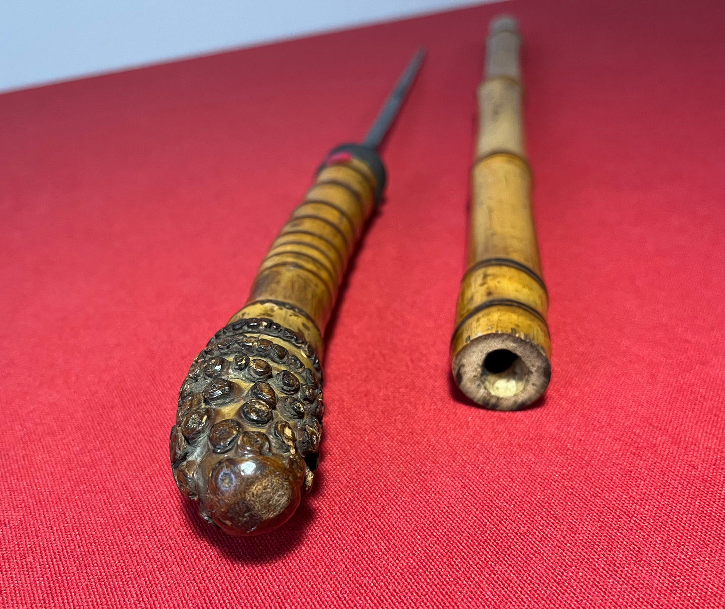Original 19th Century Bamboo Sword Cane / Swordstick - Swagger Stick