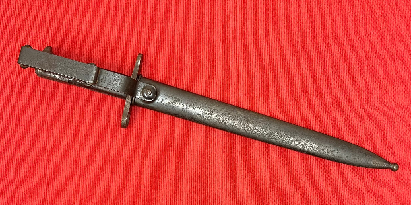 U.S. M1892 KRAG JORGENSEN RIFLE BAYONET - SPANISH AMERICAN WAR ERA