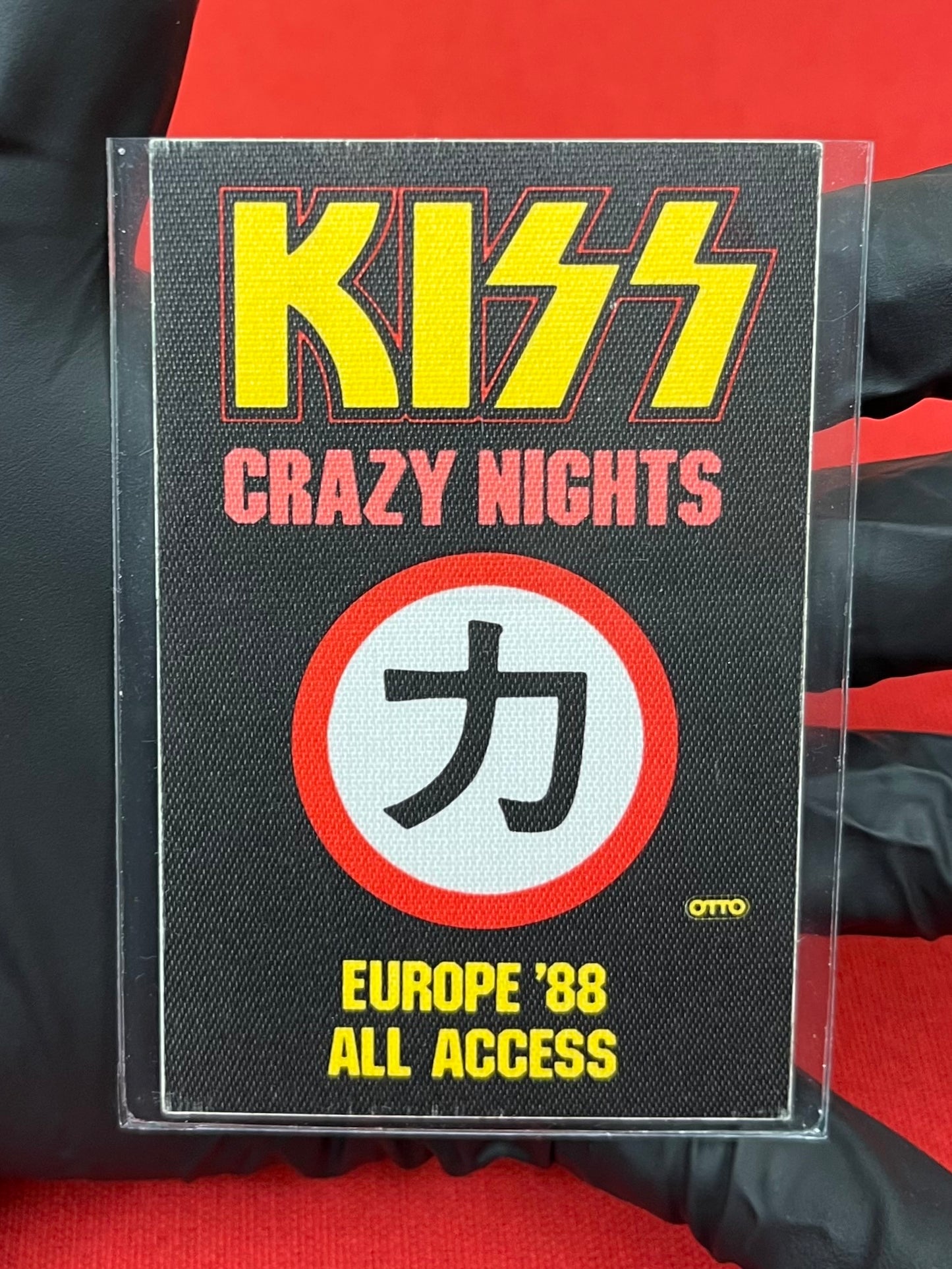 1988 KISS "Crazy Nights" Europe All-Access Backstage Pass OG