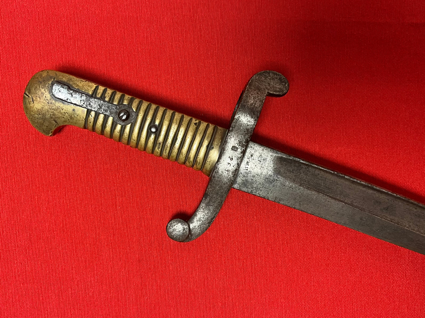 M1842 “YATAGHAN” SABER BAYONET BY F.W.H - CIVIL WAR IMPORT