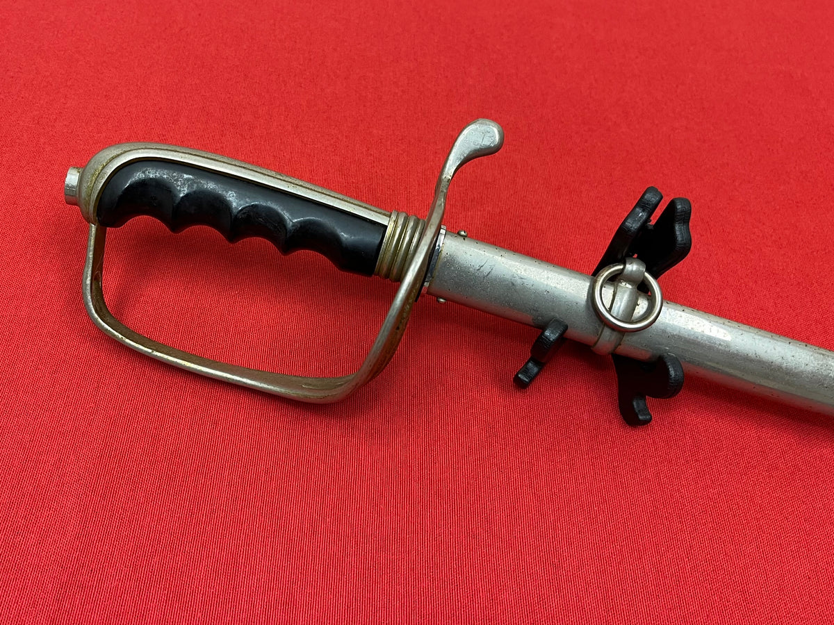 WW2 Era U.S. M1902 Officer’s Sword & Scabbard Engraved-Eastern Military Academy