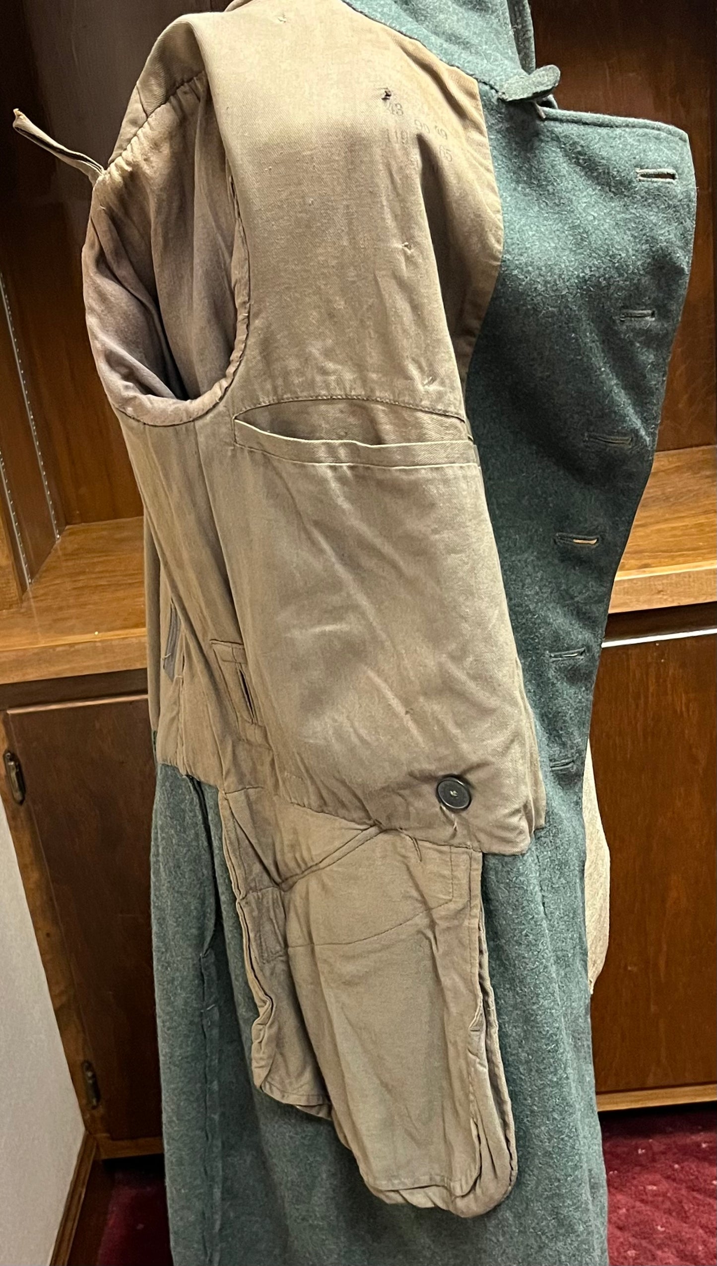 Authentic WW2 German (Greatcoat) Trench Coat Maker - Rossio & Co. Dresden 1943