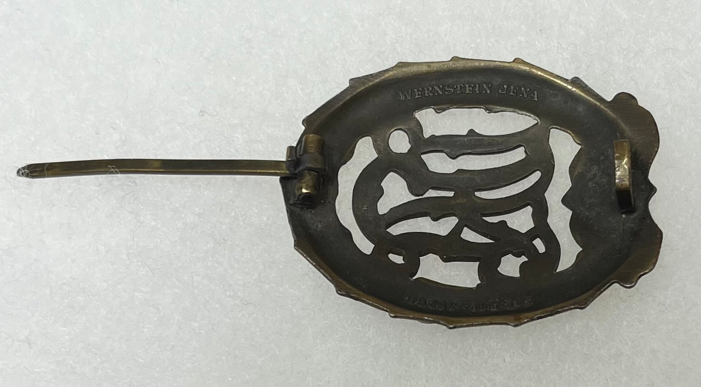 Original WWII German DRL (Deutsches Reichsabzeichen für Leibesübungen) Sports Badge by Wernstein Jena