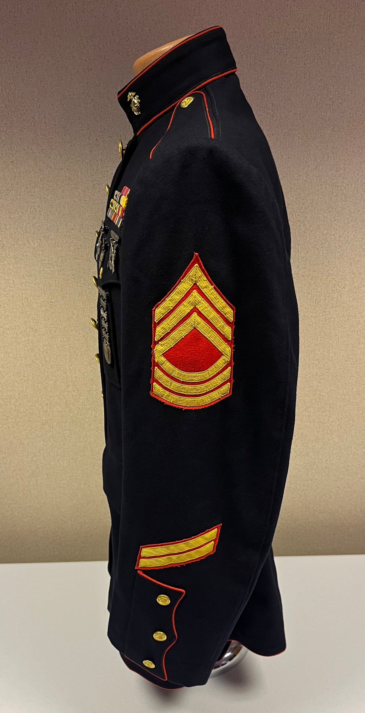 USMC Marine Corps Dress Blues Uniform Grouping (WW2 through Vietnam)
